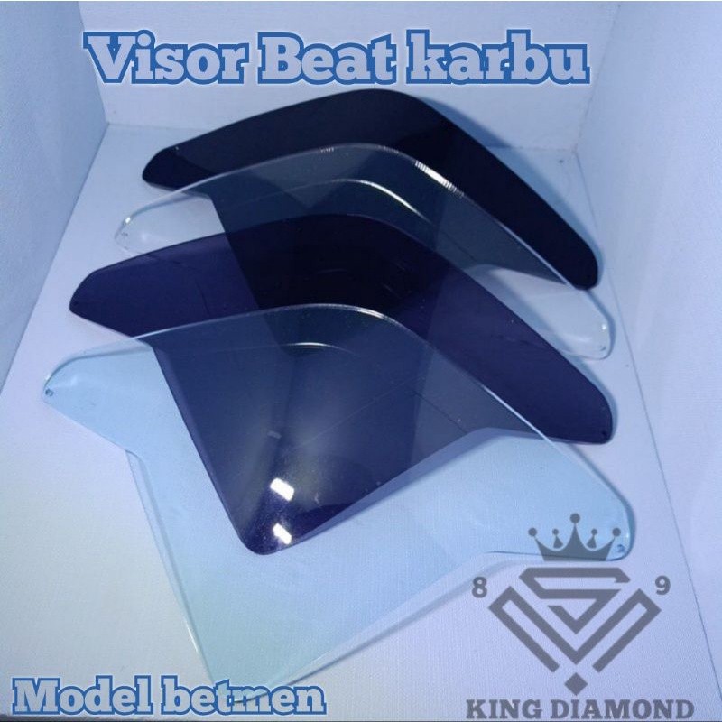 Visor Honda Beat Carbu model Batmen mini Visor Beat Lama visor beat old Beat karbu