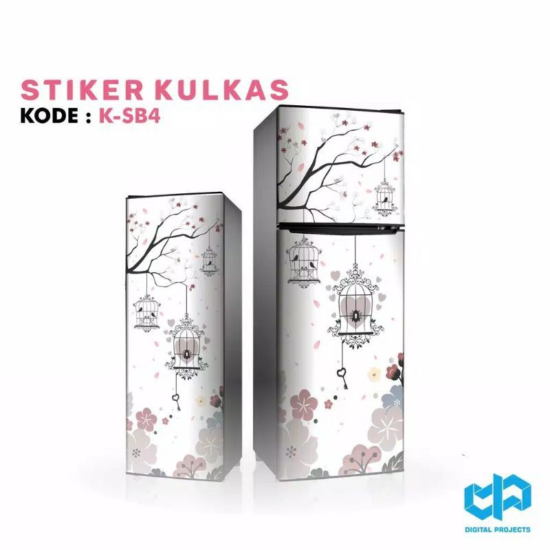 Sticker Kulkas Shabby Custom 1 pintu dan 2 pintu [ARS]