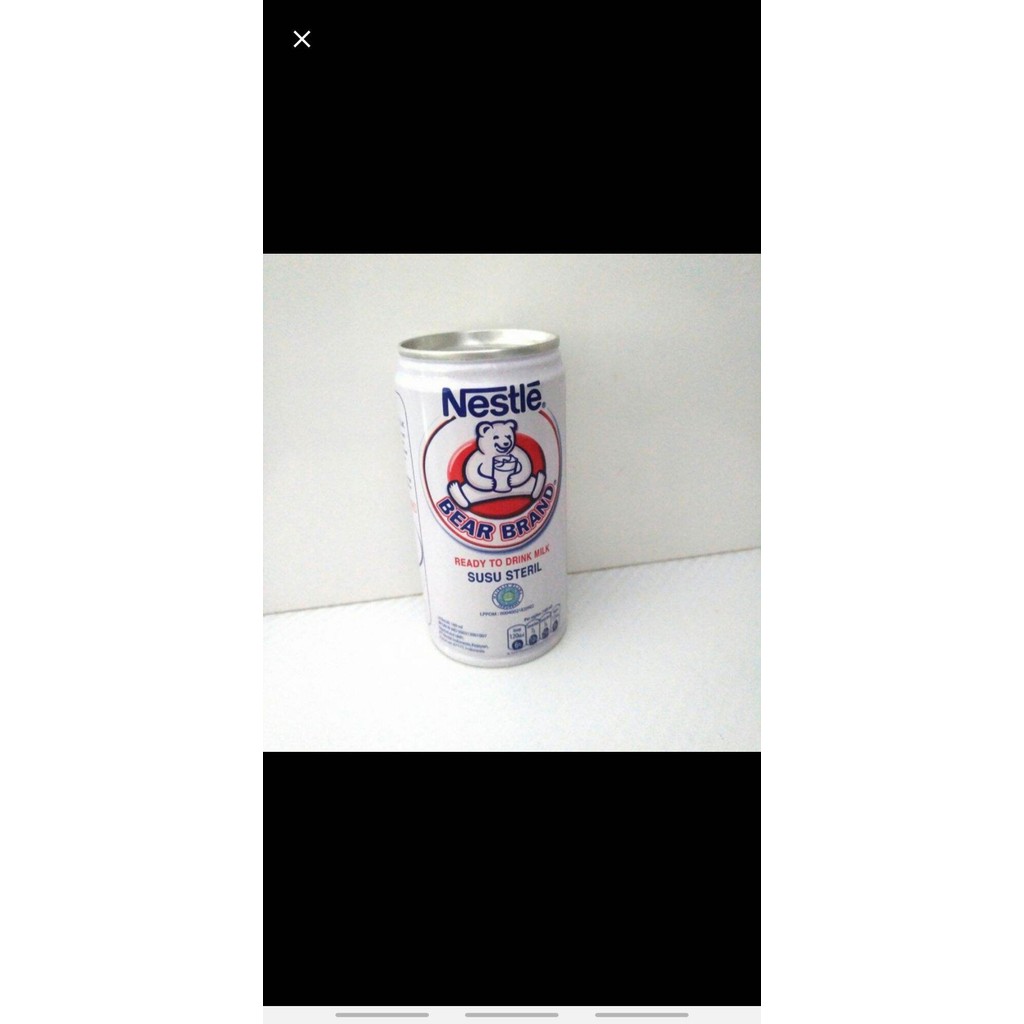 

BEAR BRAND RTD TIN SUSU STERIL CAP BERUANG 189ML (per Pcs) ready to drink