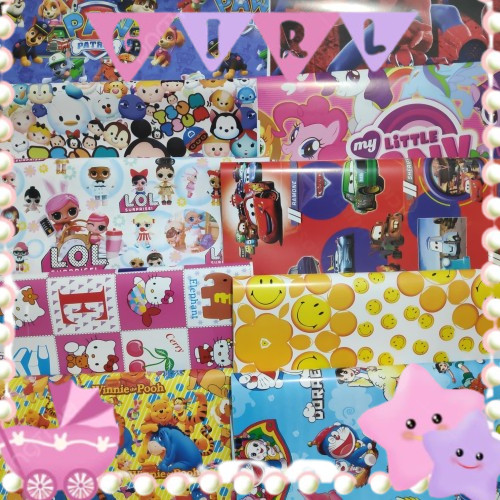 

Kertas Kado Karakter Bungkus Kado Tambahan