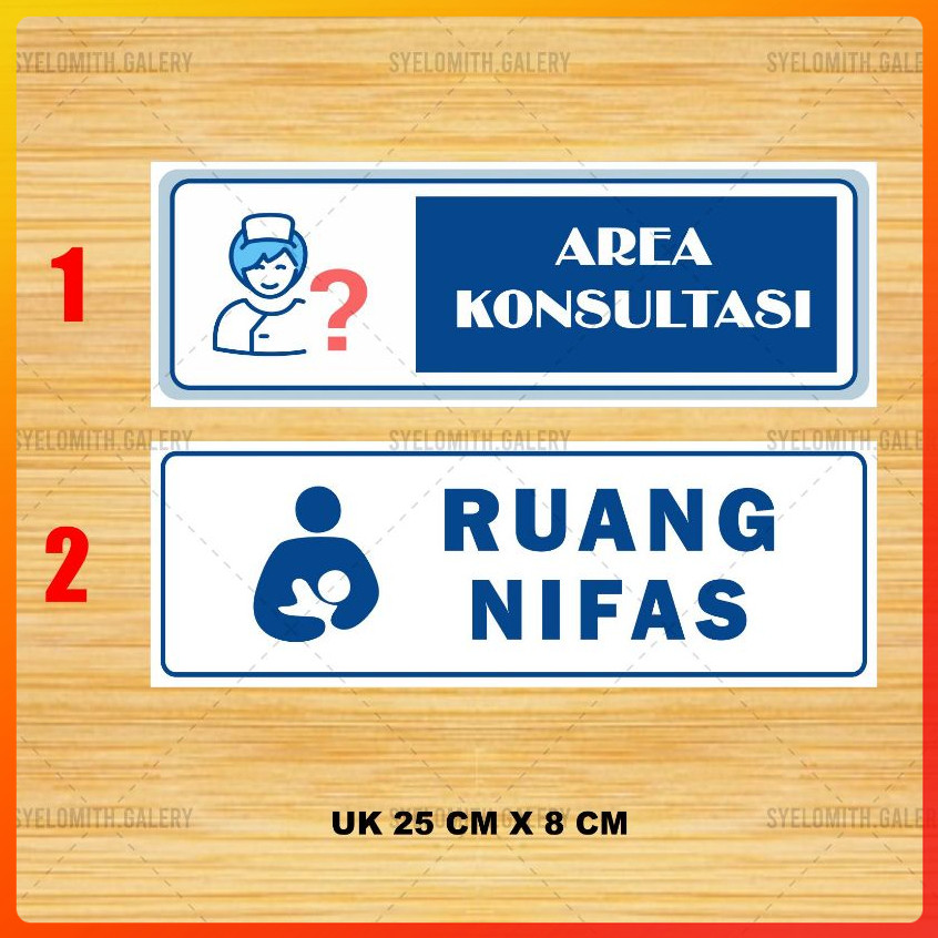 

Stiker Klinik - Stiker Area Konsultasi - Stiker Ruang Nifas - Colorfulolshop 12