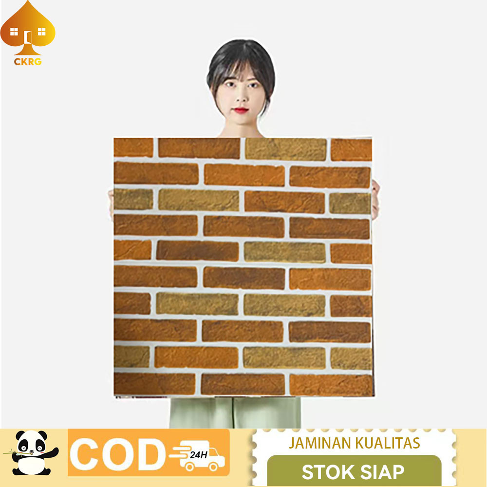 Wallpaper Dinding 3D Foam Wall Stickers Ruang tamu kamar tidur Aesthetic Wallpaper 70CM*70CM Wallpap