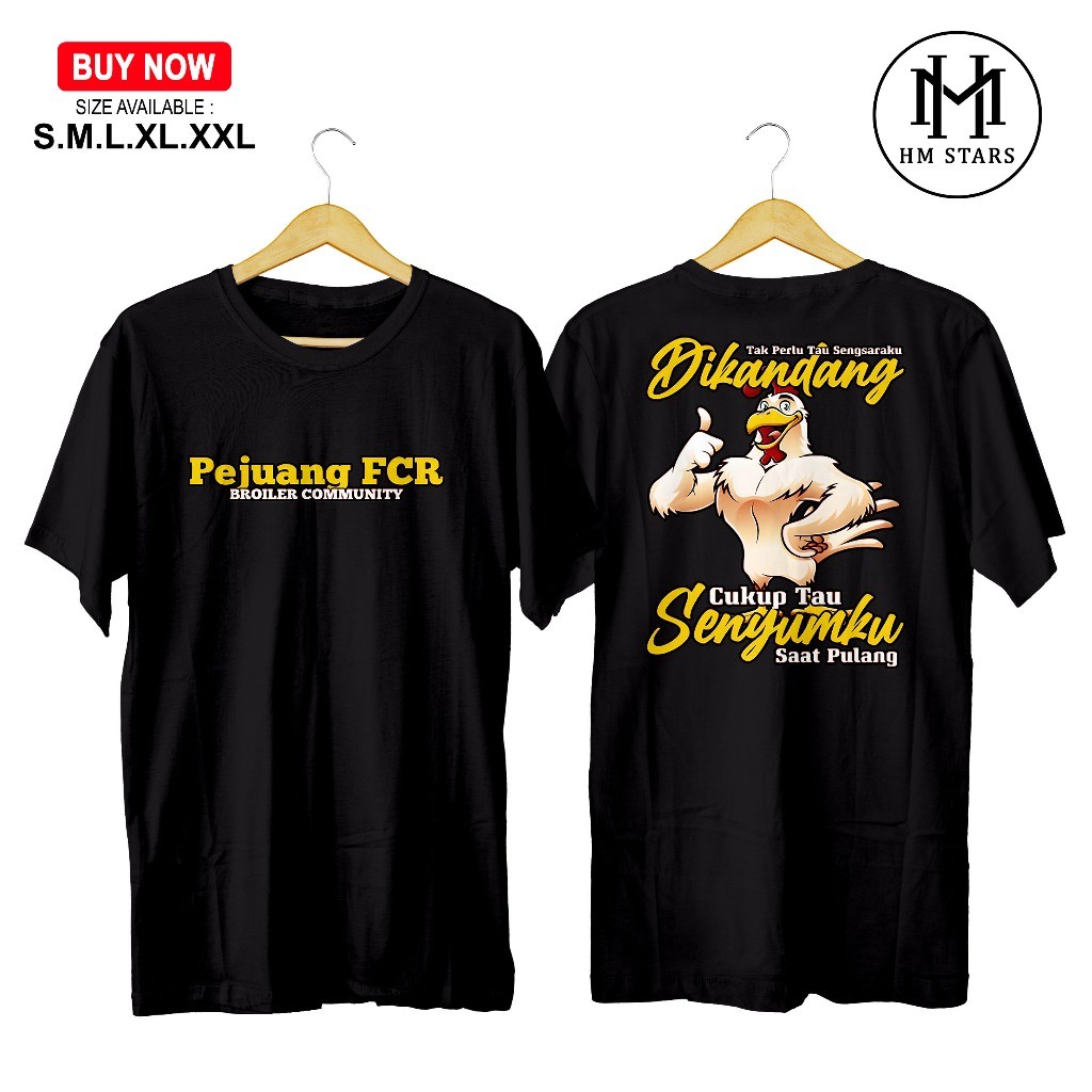 KAOS AYAM BROILER COMMUNITY - KAOS PEJUANG FCR BROILER COMMUNITY - KAOS ABK - KAOS ANAK BUAH KANDANG