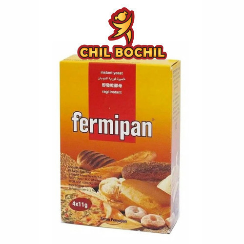 

FERMIPAN PER BOX ISI ( 4 SACHET X 11 GRAM ) - RAGI KERING FERMIPAN PERBOX - CHIL BOCHIL