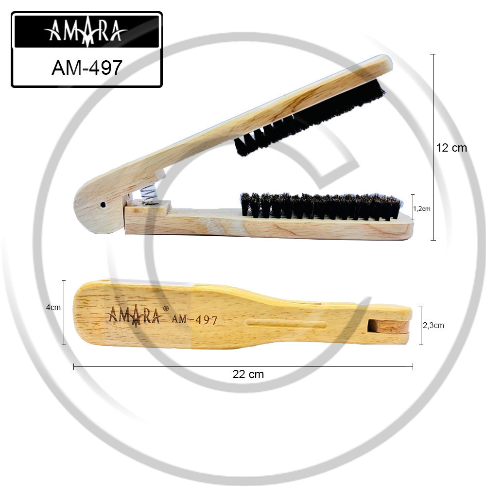 AMARA / SISIR AM-497 / Sisir Catokan Rambut Kayu / Sisir Jepit / Sisir Pelurus Rambut - BBB