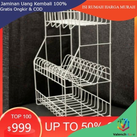 RAK PIRING RPL 03 ANTI KARAT / rak kawat susun 3 dan susun 2 / rak piring RPL 02 dan RPL 03 / rak pi