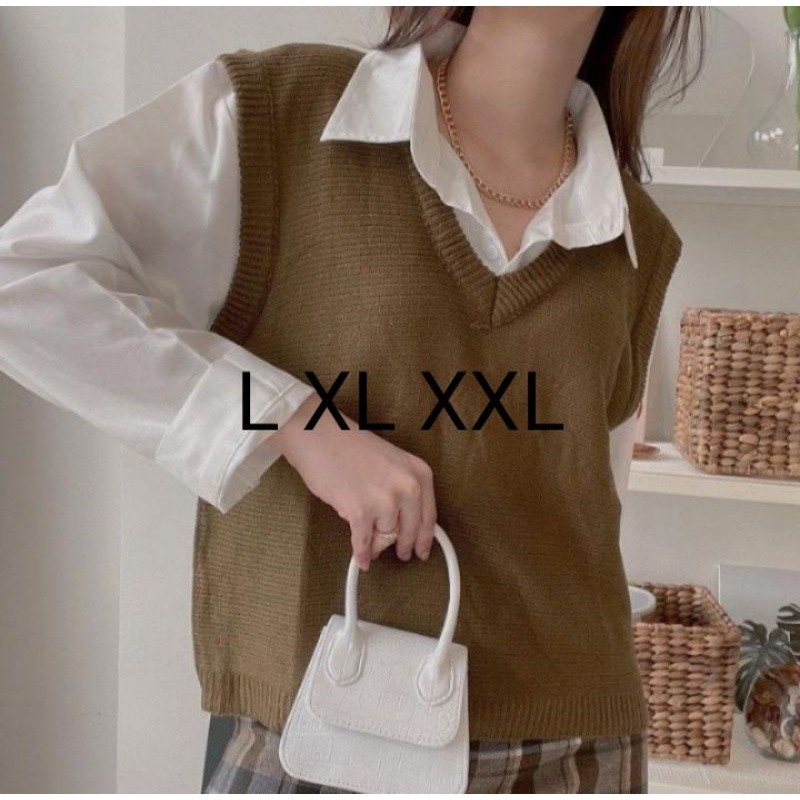 MURAH B_G ROMPI RAJUT / BIG SIZE LD 120 WANITA / BAJU WANITA JUMBO / ATASAN JUMBO