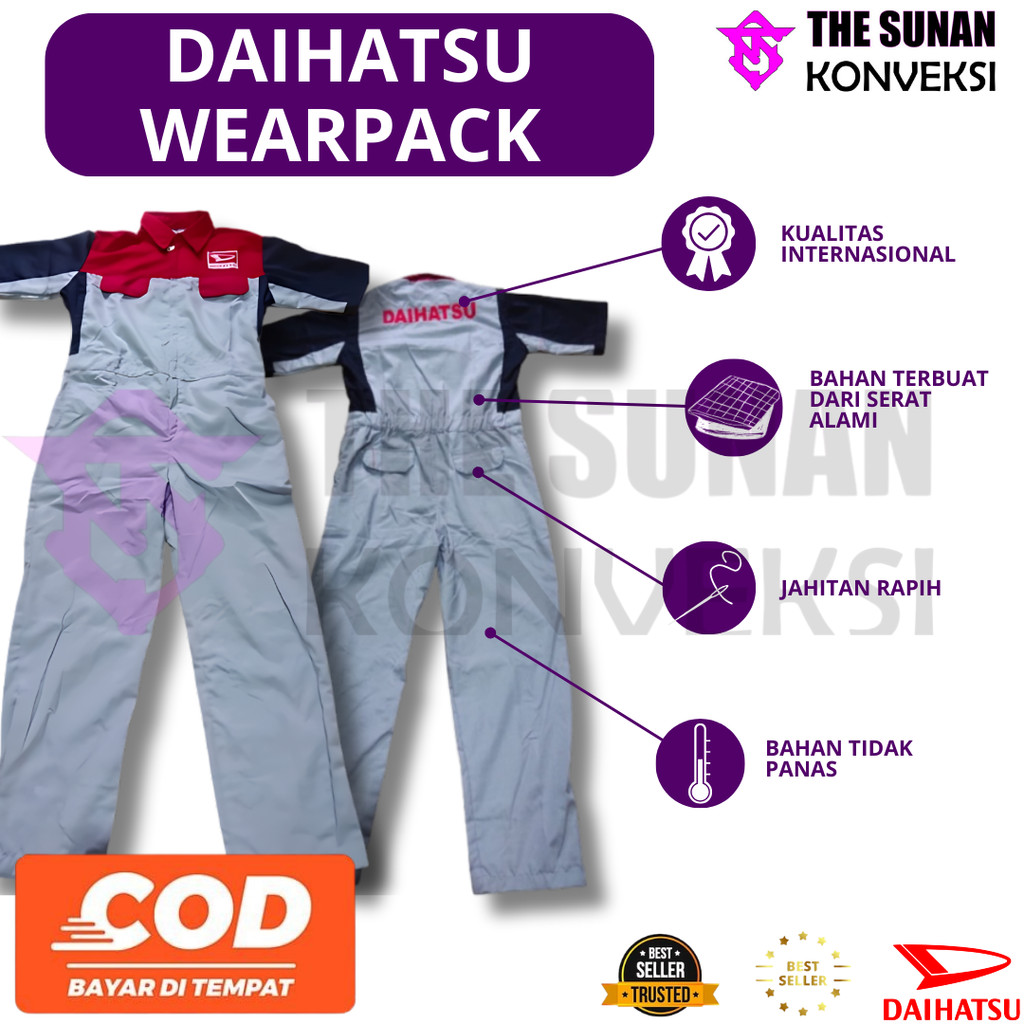 Seragam Daihatsu || Wearpack Daihatsu || Seragam Bengkel