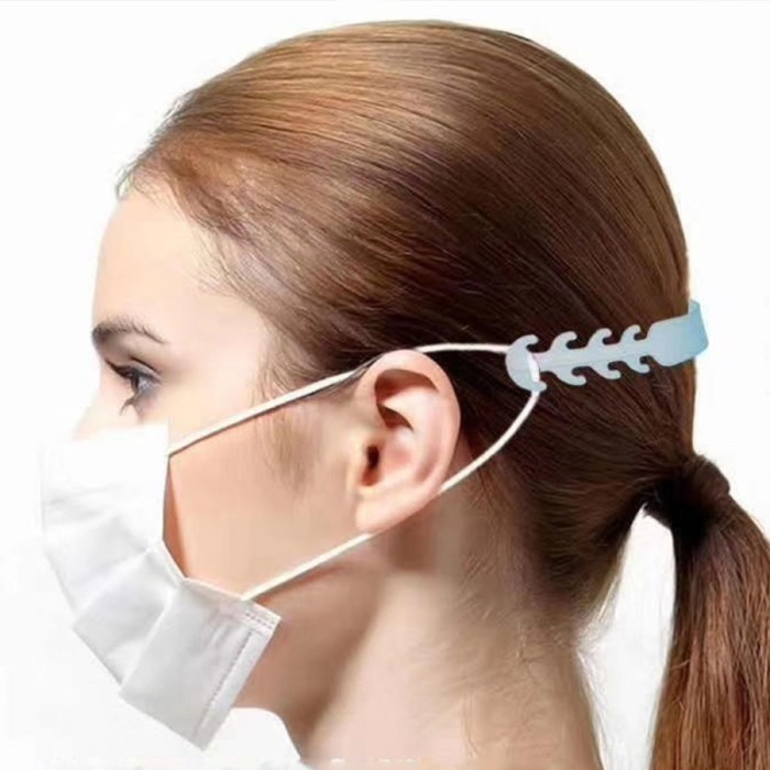 

tali Pengait masker silikon sambungan Telinga Hijab Headloop hook Anak - Hitam