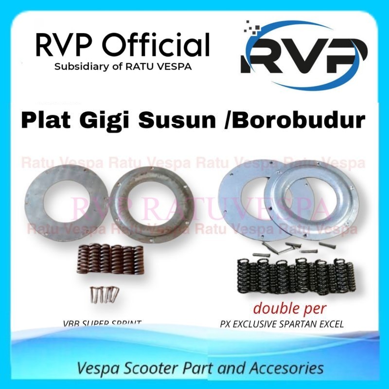 Plat gigi susun / Borobudur Vespa VBB Super Sprint PX PS Strada Excel
