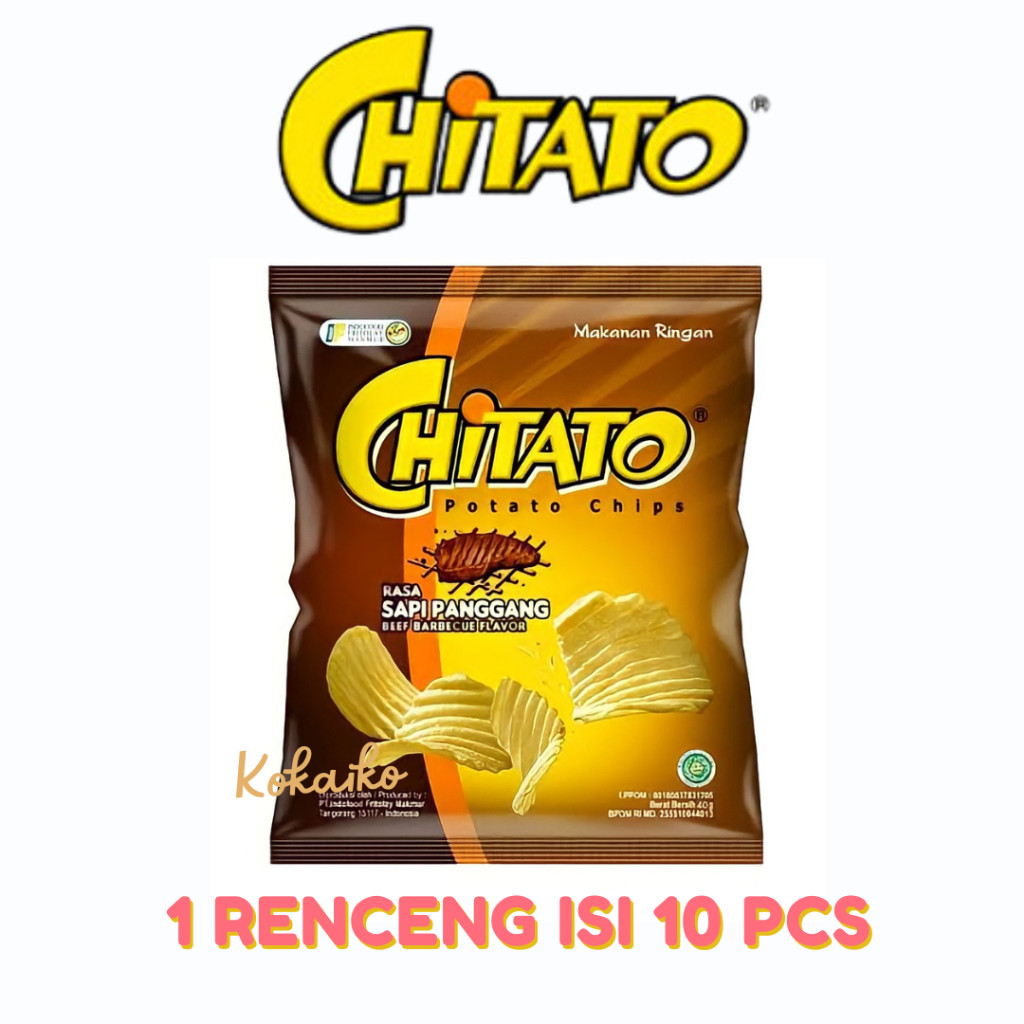 

RB Chitato Keripik Kentang 15 gram 1 renceng isi 10 pcs - keripik kentang