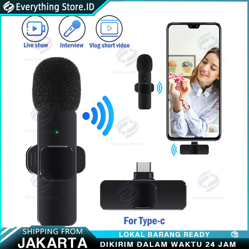 RB K8 Microphone Mic Clip On Youtuber Wireless Usb/Mic Youtuber bluetooth