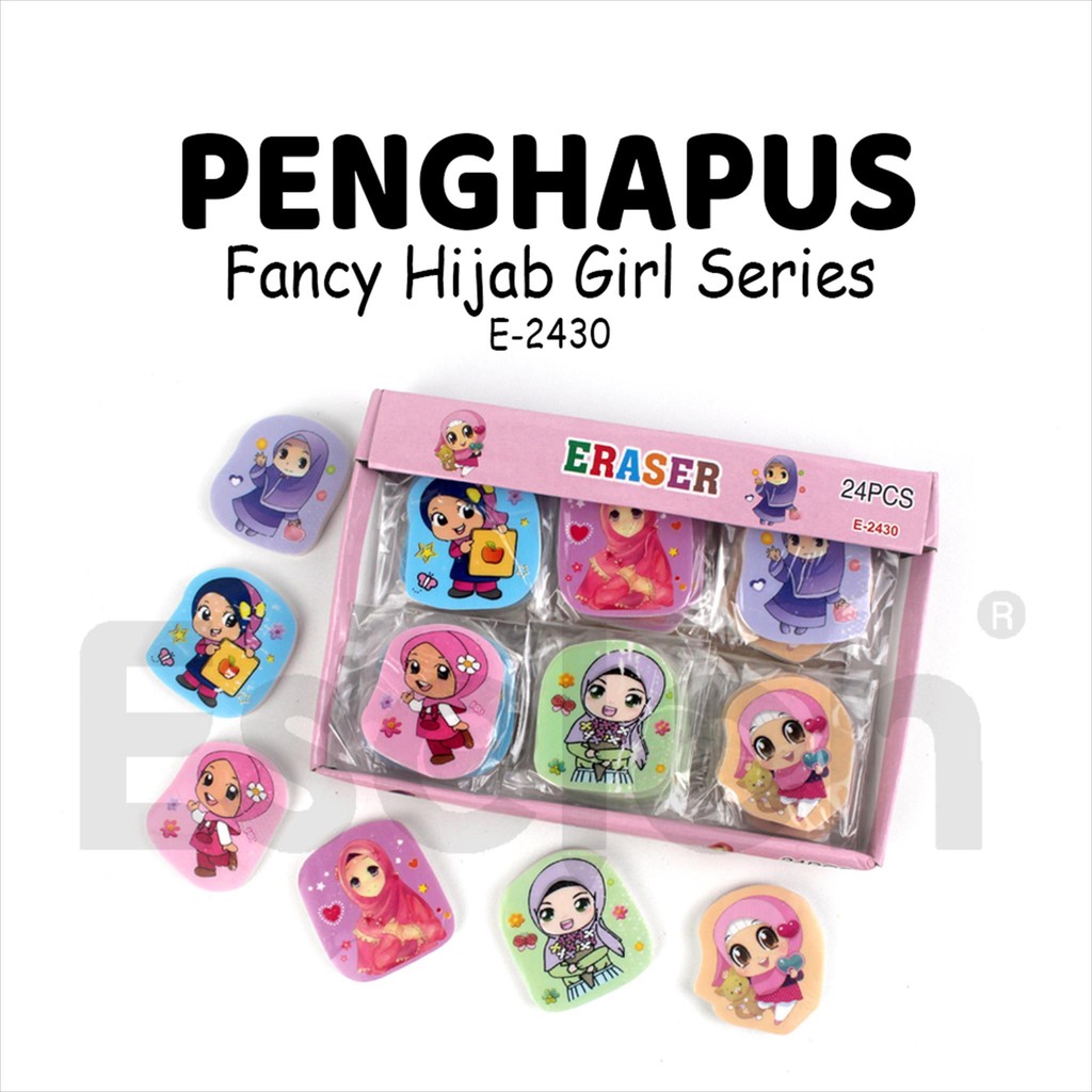 

Penghapus 24 PCS HIJAB / Penghapus karakter E-2430