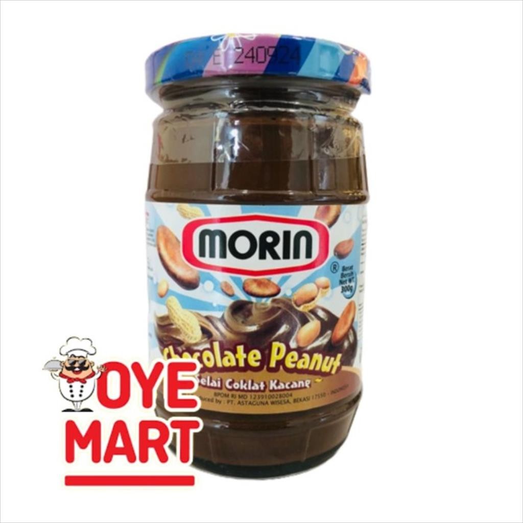

MORIN CHOCOLATE PEANUT 300GR / SELAI COKLAT KACANG MORIN JAR SELAI ROTI