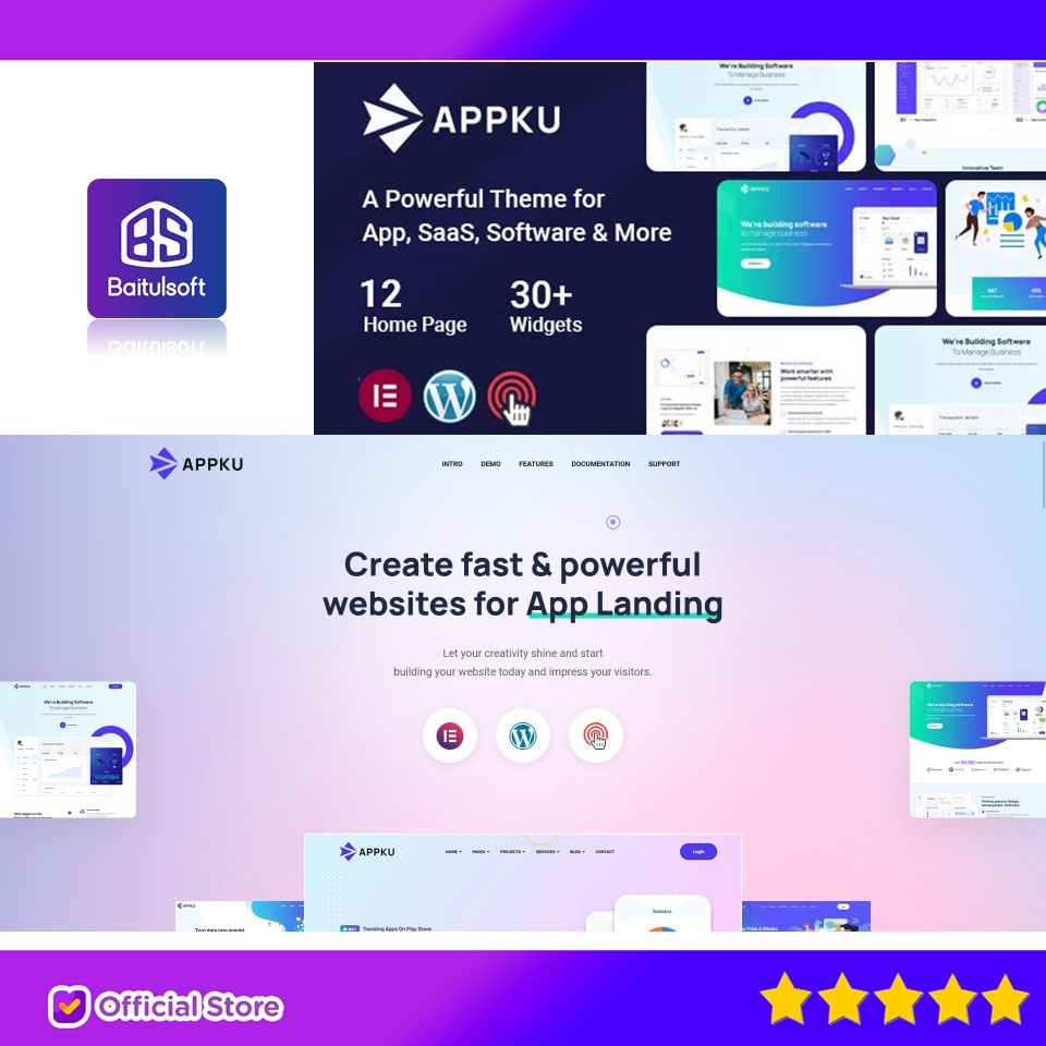 APPKU – SAAS LANDING PAGE WORDPRESS THEME