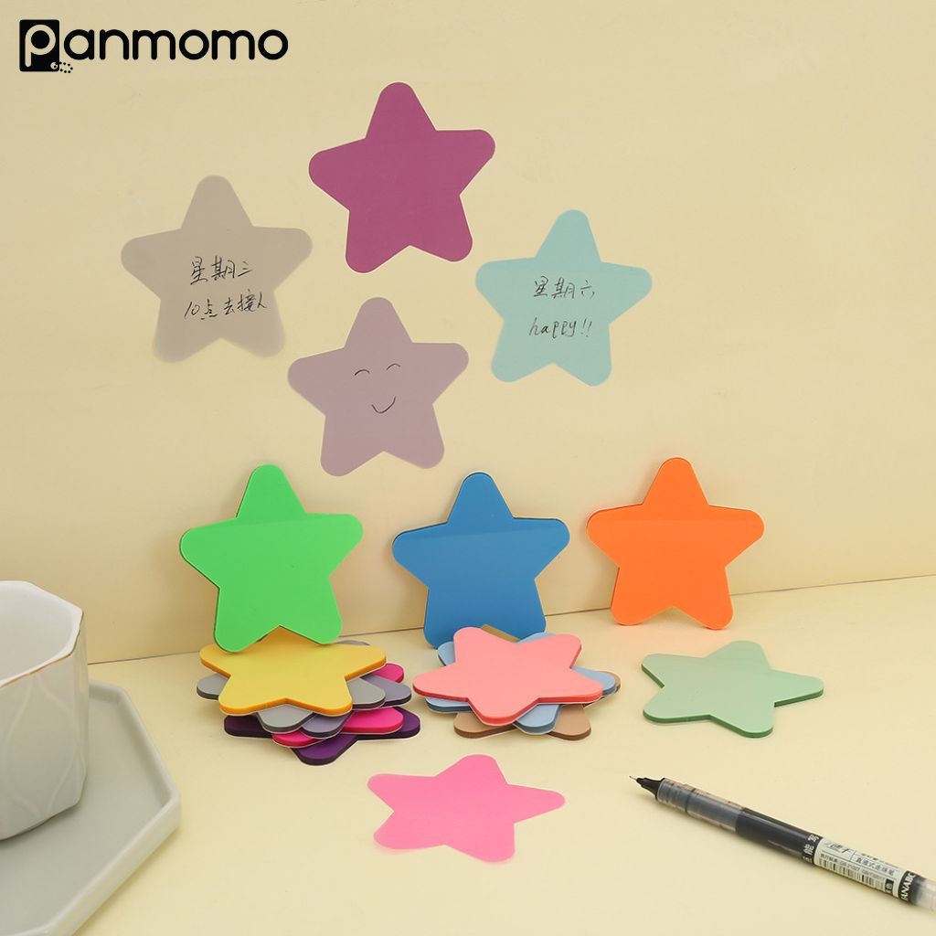 

Panmomo Sticky Note Transparan Plastik Bentuk Bintang
