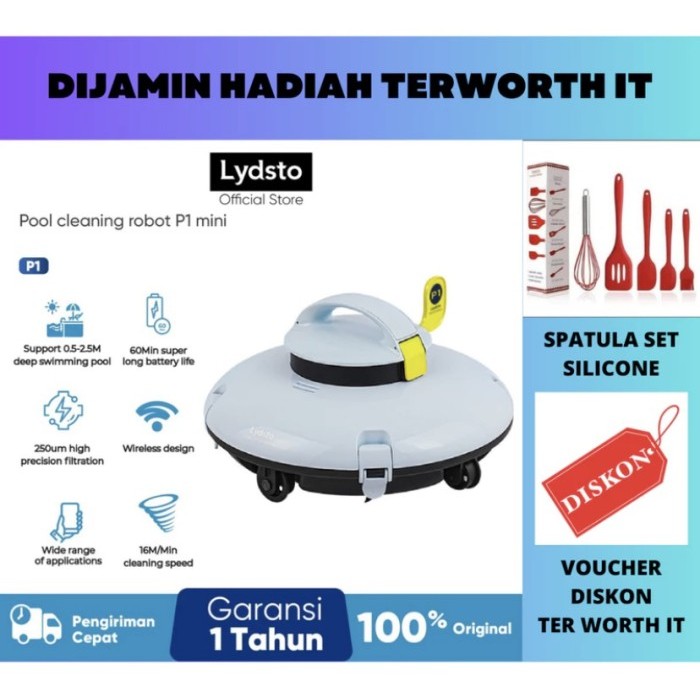 Lydsto P1 MINI Robotic Pool Cleaner Robot Vacuum Swimming Kolam Renang