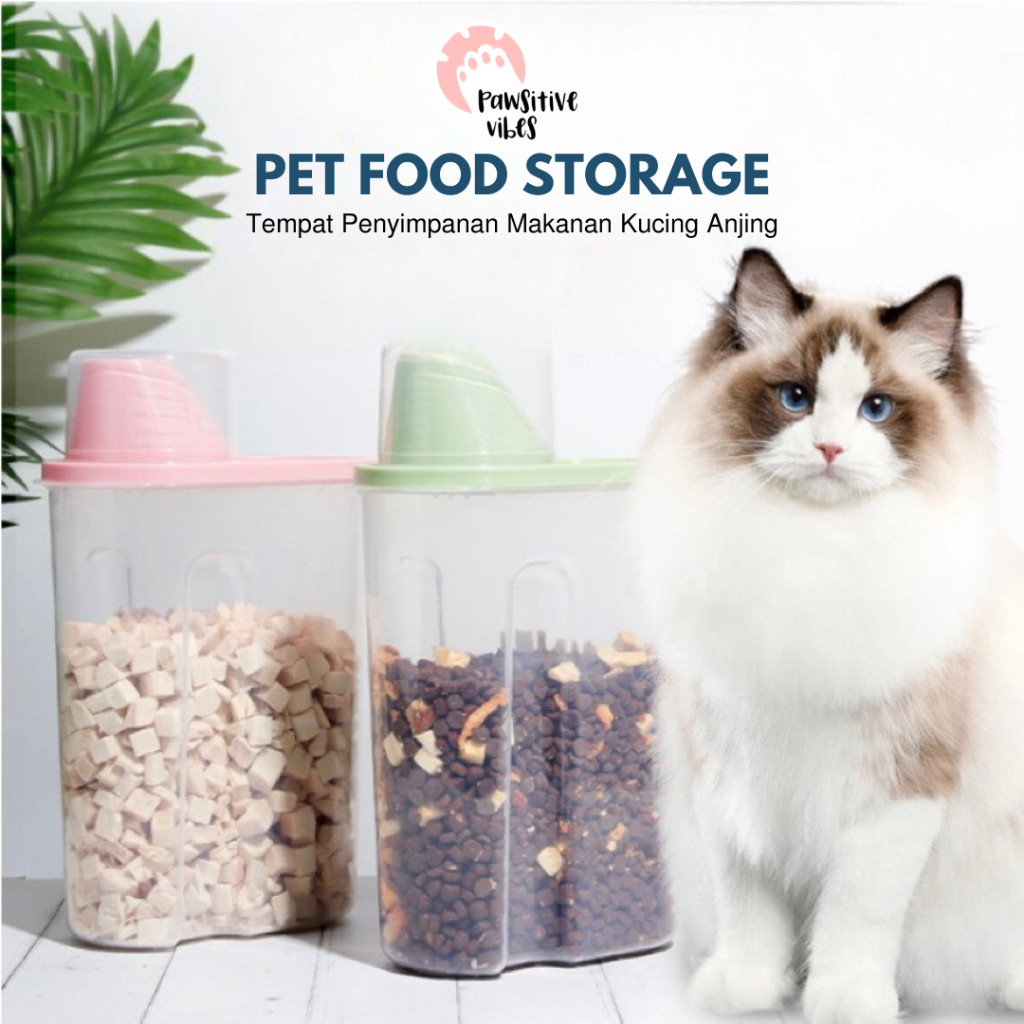 [BGS]Pet Food Storage - Tempat Penyimpanan Makanan Kucing Anjing - Pet Food Storage Jar - Toples Mak