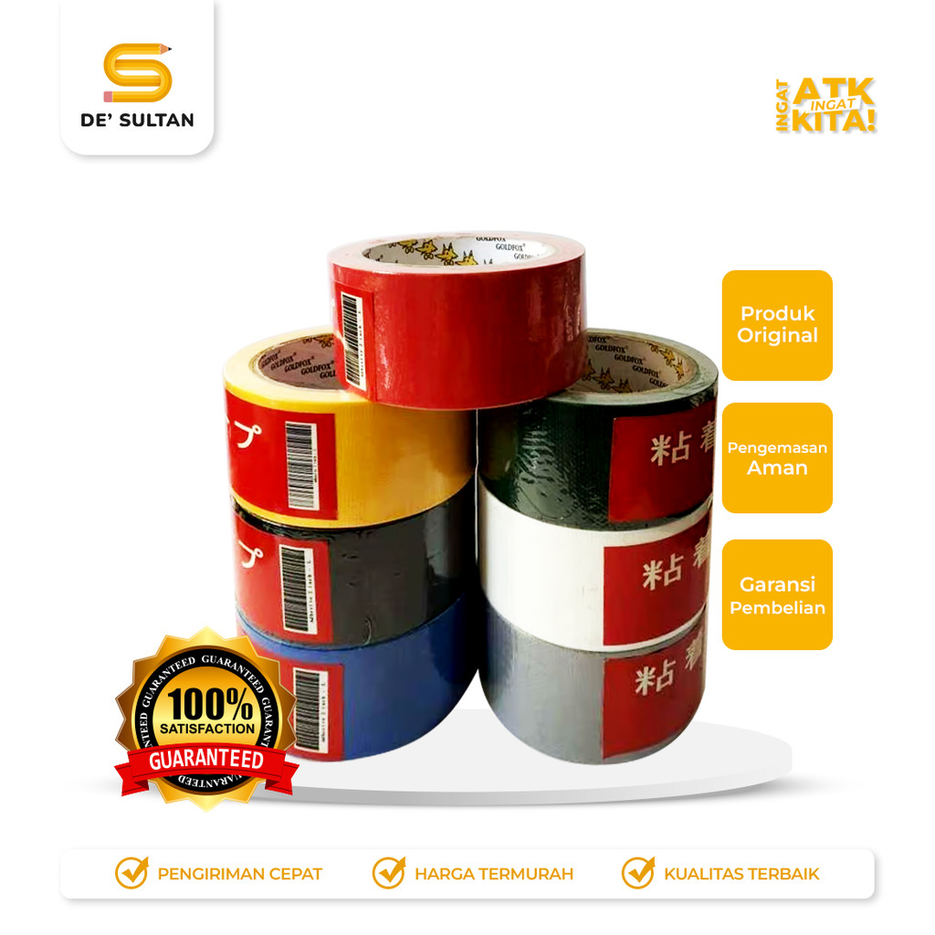 

GOLDFOX LAKBAN LINEN/ CLOTH TAPE 2" (1ROLL)