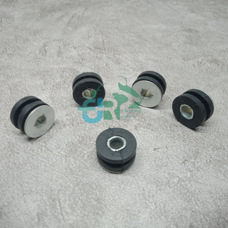 Karet Body Bulat + Ring Bosh M6 Baut 10 Universal