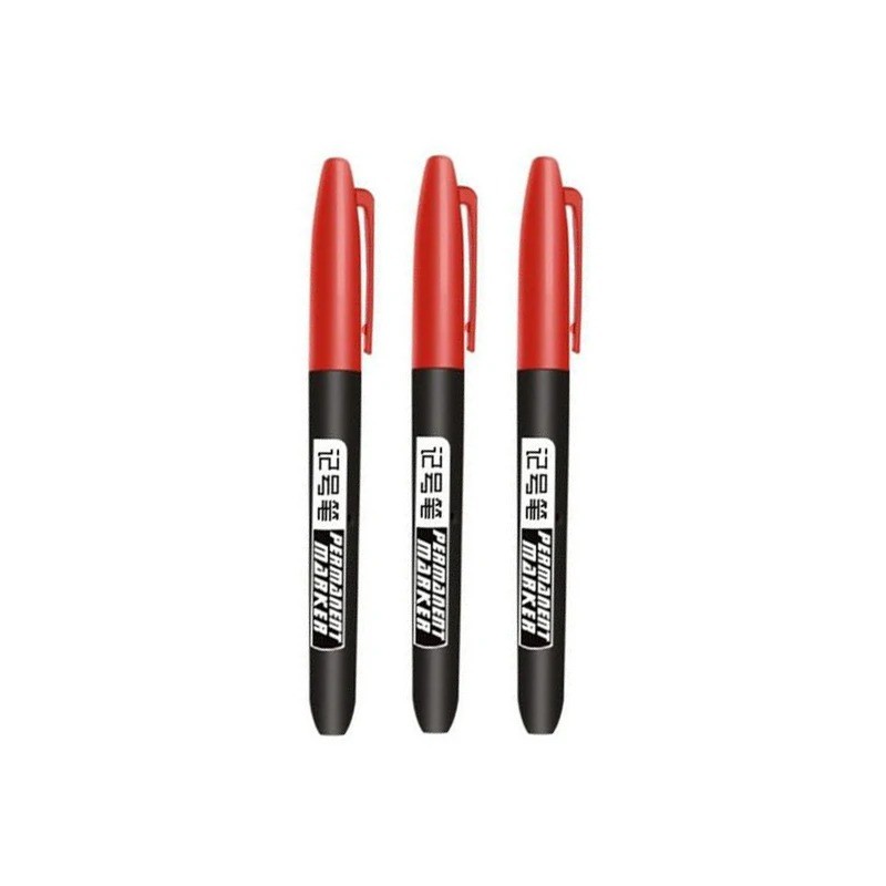 

9 Pcs/Set Permanent Marker Pen Fine Point Waterproof Ink Thin Nib Crude Nib Black Blue Red Ink 1Fine Color Marker Pens