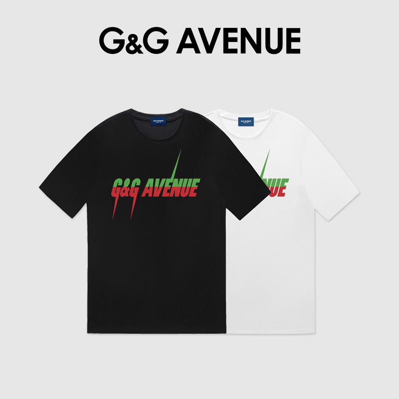 T-Shirt KAOS GUCCI Warna Hitam, Cocok untuk Semua dengan Atasan Putih dan Kerah Bulat yang Menawan