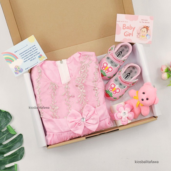 

[FANCY] Hampers Baby Girl 0-12 Month / Kado Lahiran Baby Girl Hadiah - Pink Soft
