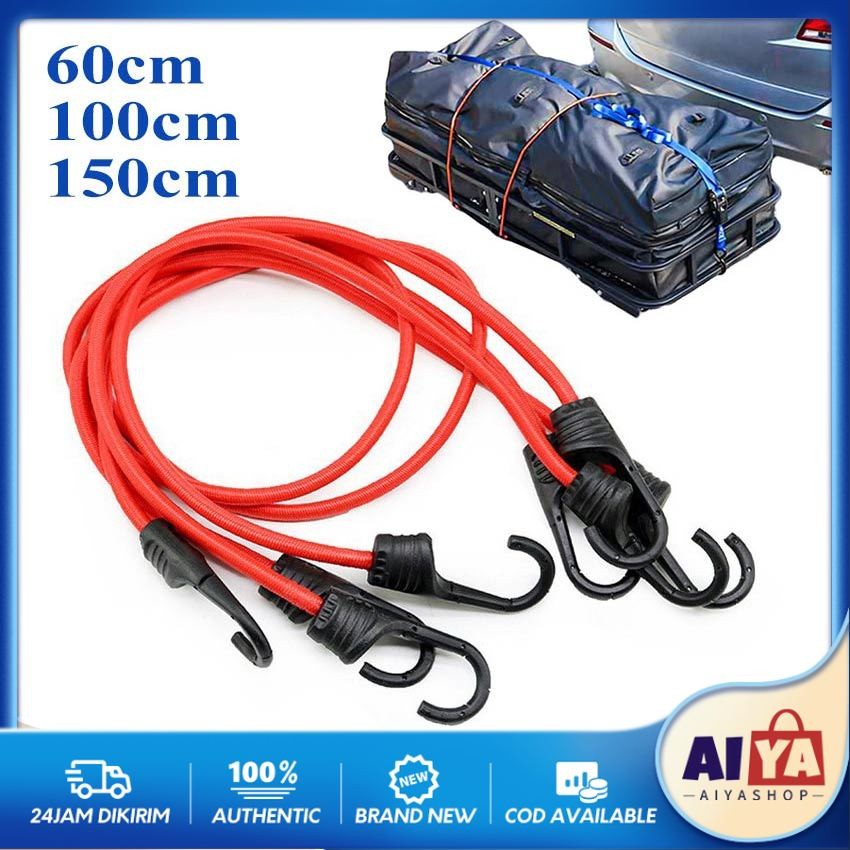 Tali Pengikat Ikat Barang 2 Meter / Karet Bawaan Barang Tali Bagasi Di Motor Mobil