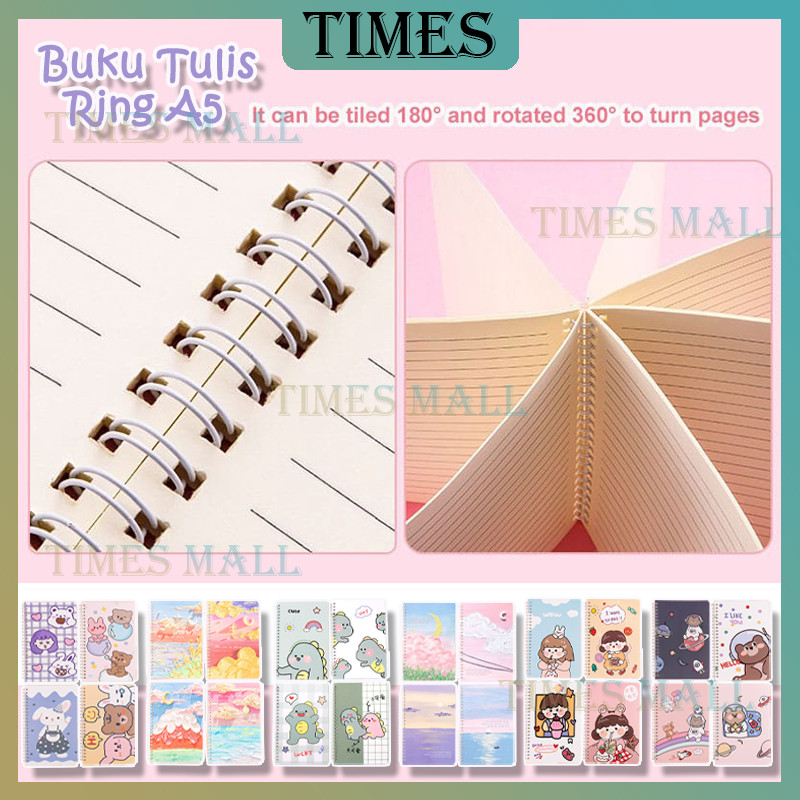 

Buku Tulis Ring A5 isi 60 lembar /Ring A5 Korea Diary Book Motif Karakter / Notebook Ring Bermacam-macam Motif / Buku Tulis A5 Spiral Notebook Aesthetic