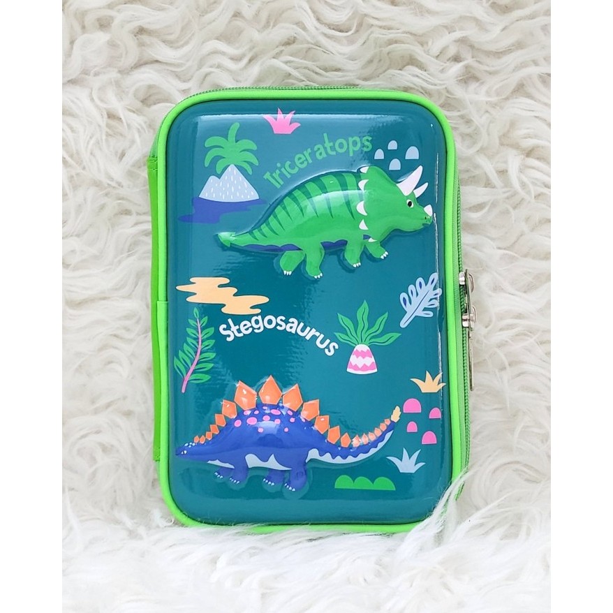 

[Promo] Hardcase Boxes Kotak Tempat Pensil Karakter Anak Import - Triceratops
