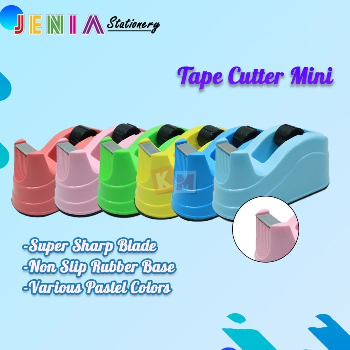 

Tape Cutter / Tape Dispenser Jenia Kecil TC-K / Tempat Pemotong Isolasi Mini