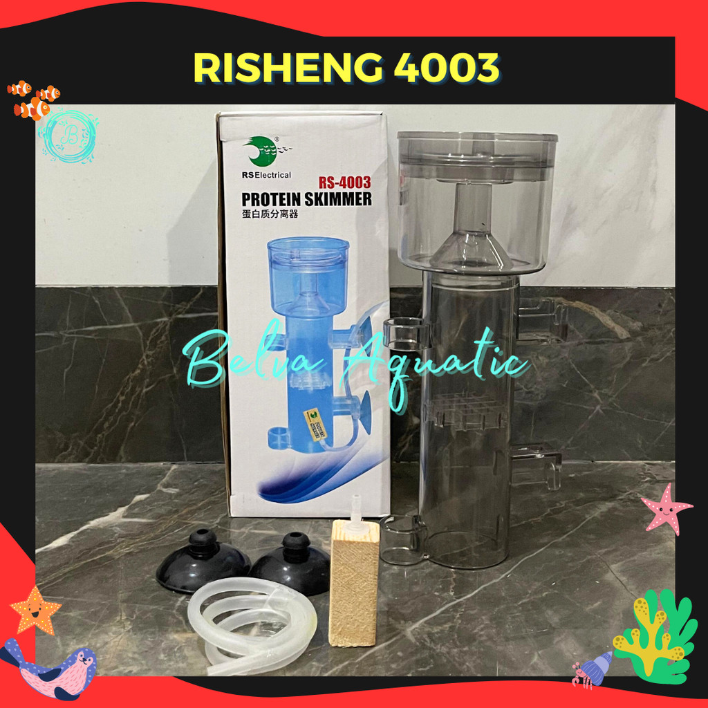 Risheng RS 4003 Akrilik Protein Skimer Skimmer Aquarium Ikan Air Laut