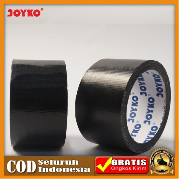 

Cloth Tape Lakban Kain Warna Hitam Joyko 48 mm x 10 meter Blue Core