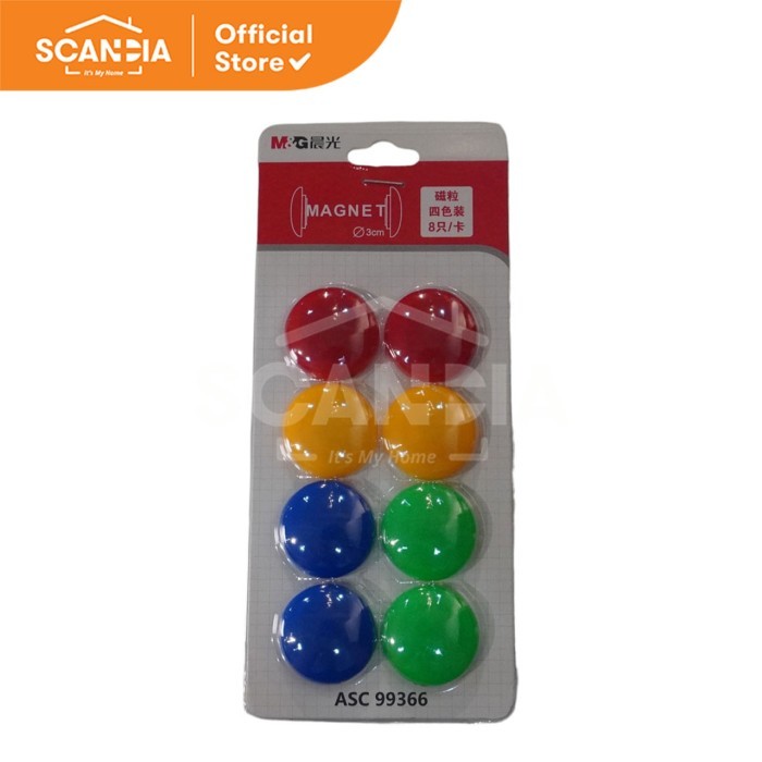 

SCANDIA Magnet Kulkas M&G 8 Pcs Magnetic Button (ASC99366)