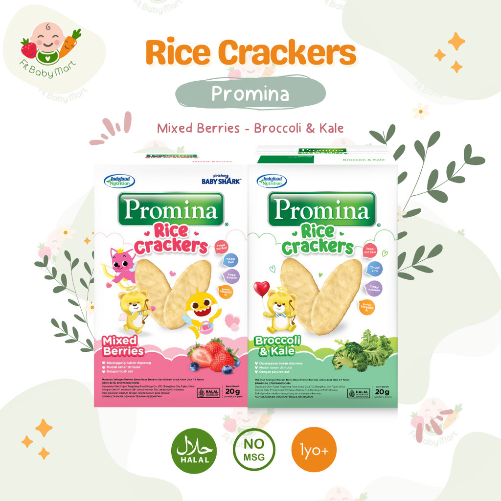 PROMINA - Rice Crackers | Biskuit Bayi Cemilan Snack Bayi (1 tahun+)
