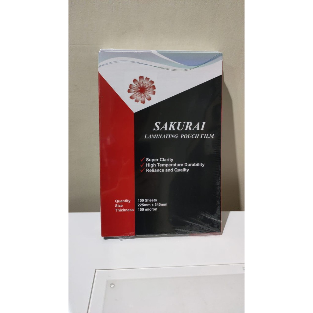 

RB Plastik Laminating SAKURAI Folio / A4 per pack