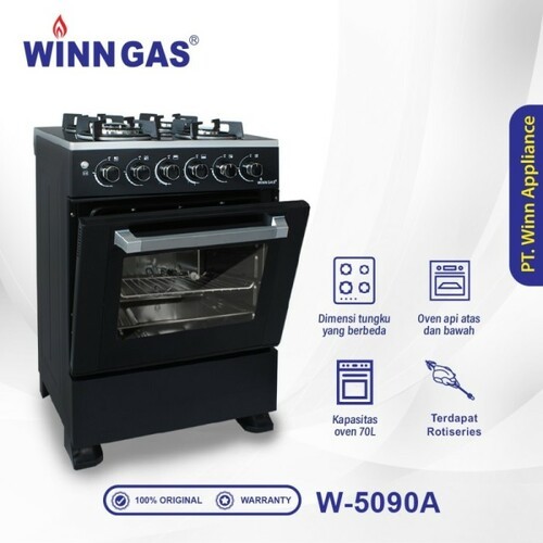 KOMPOR GAS STANDING 4 tungku + OVEN WINN GAS W5090A