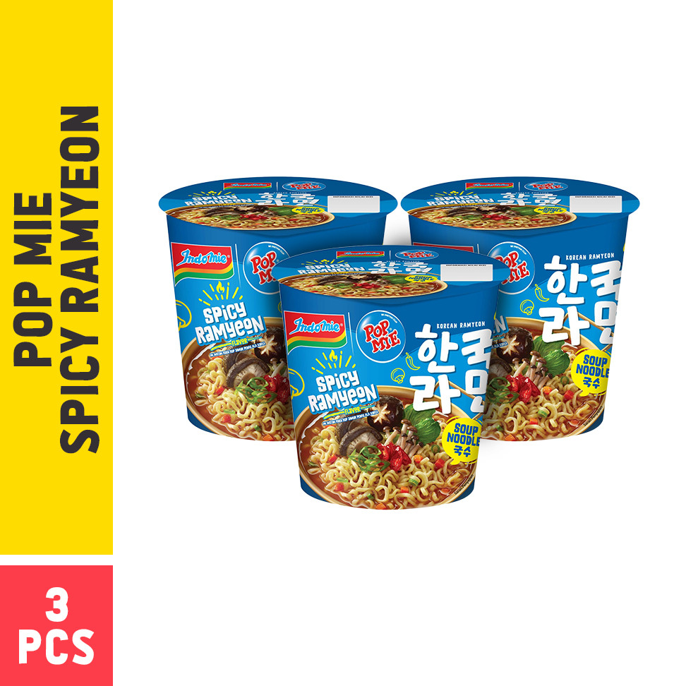 

3 Pcs - Popmie Korean Spicy Ramyeon