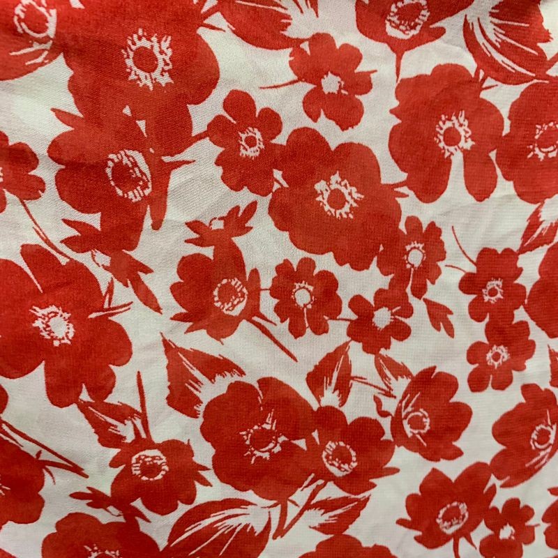 Kain - Kain Bahan Motif - Kain Ceruty Babydoll - Kain Ceruty Babydoll Motif Bunga