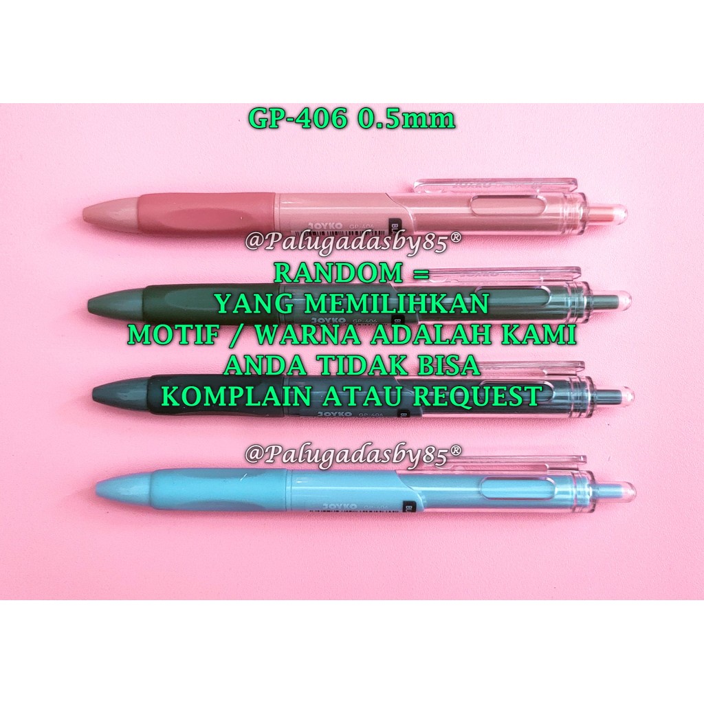 

(1 Biji) GROSIR Gelpen JOYKO GP-406 0.5 Gel Pen Black TIDAK BISA PILIH WARNA / Bolpen Joyko GP-406