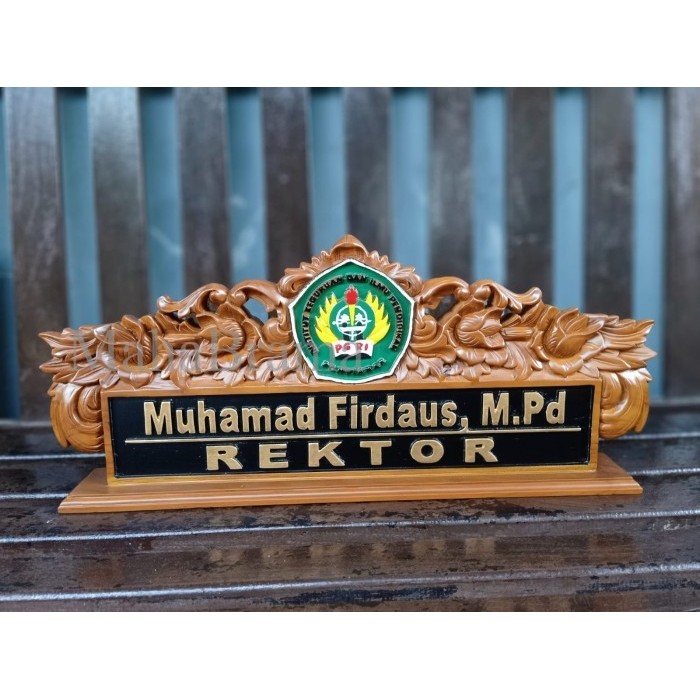 

PAPAN NAMA KAYU + PAPAN NAMA REKTOR + PAPAN NAMA MEJA UKIR + CUSTOM MB3212