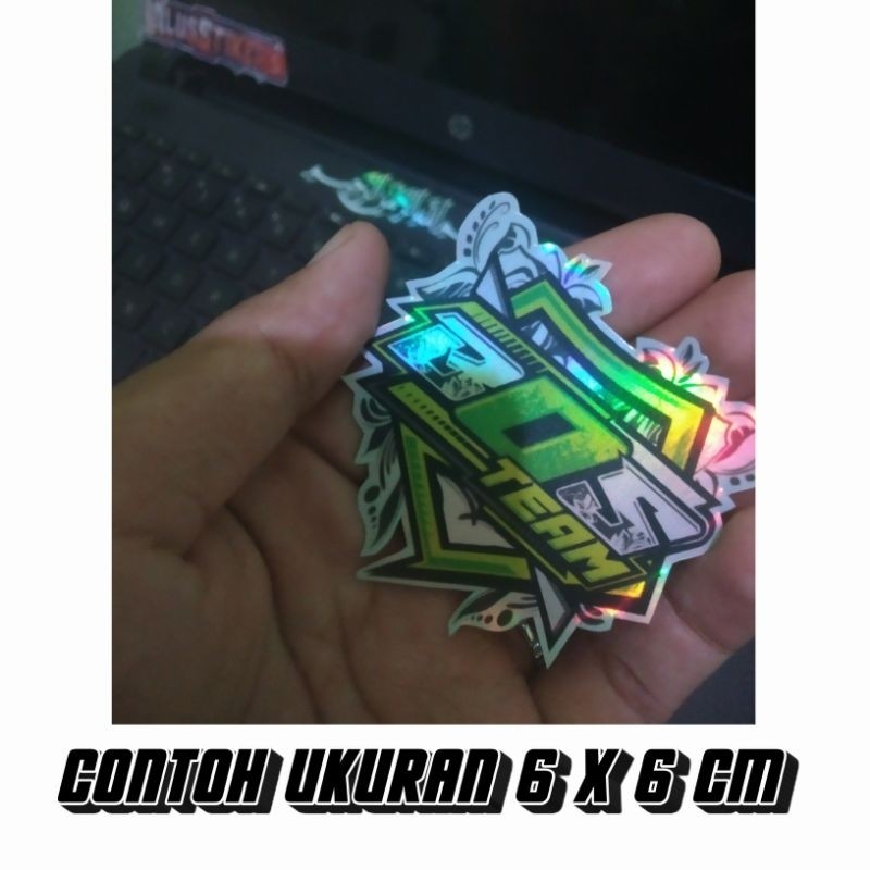 

Cetak Sticker Custom Cutting Stiker Hologram ( Free desain )