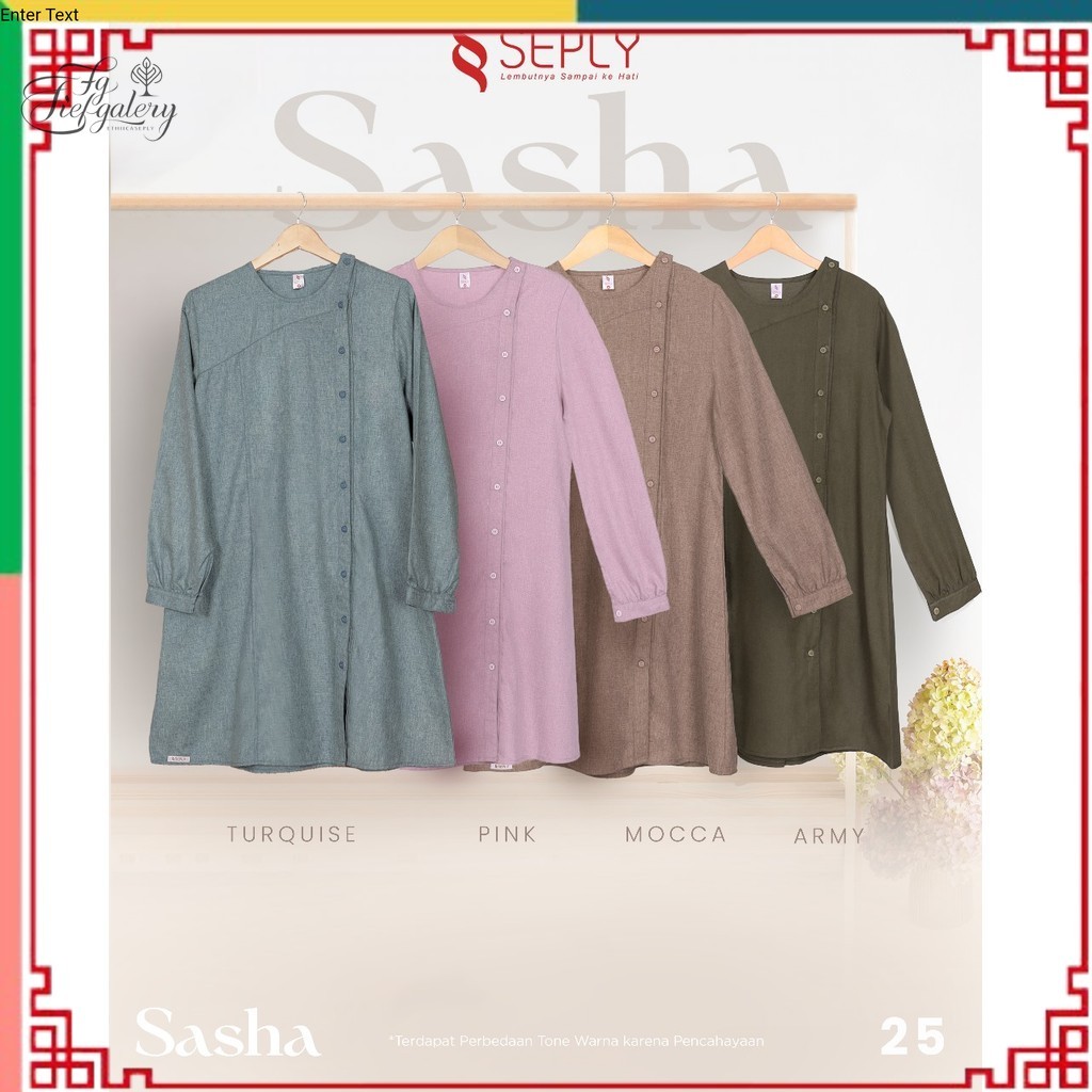 (Fg) ETHICA SEPLY Terbaru/Sasha 25 Baju Atasan Tunik Wanita Muslimah by Ethica Seply/Baju Atasan Tun