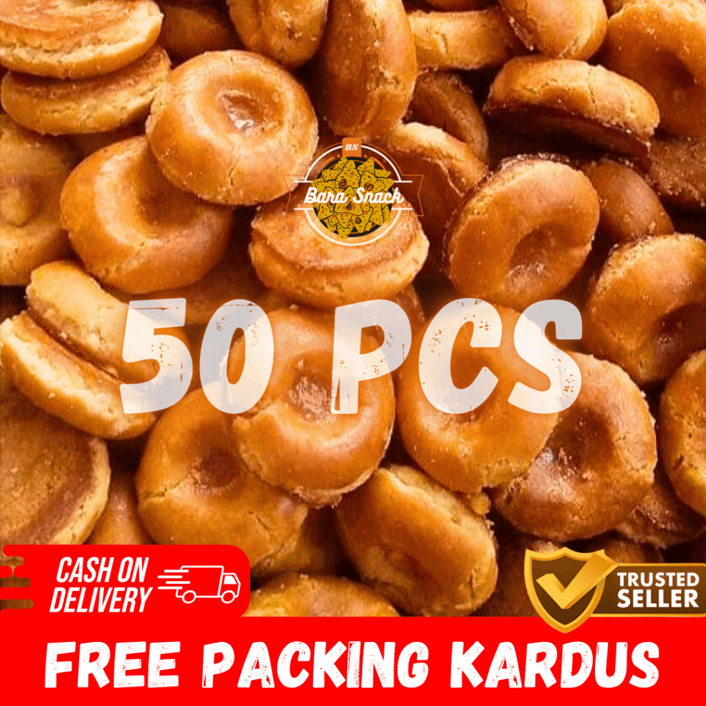 

[ 50 PCS ] Kue Kacang Tidar Asli Oleh Oleh Khas Kediri / Camilan Snack Kiloan Murah -K