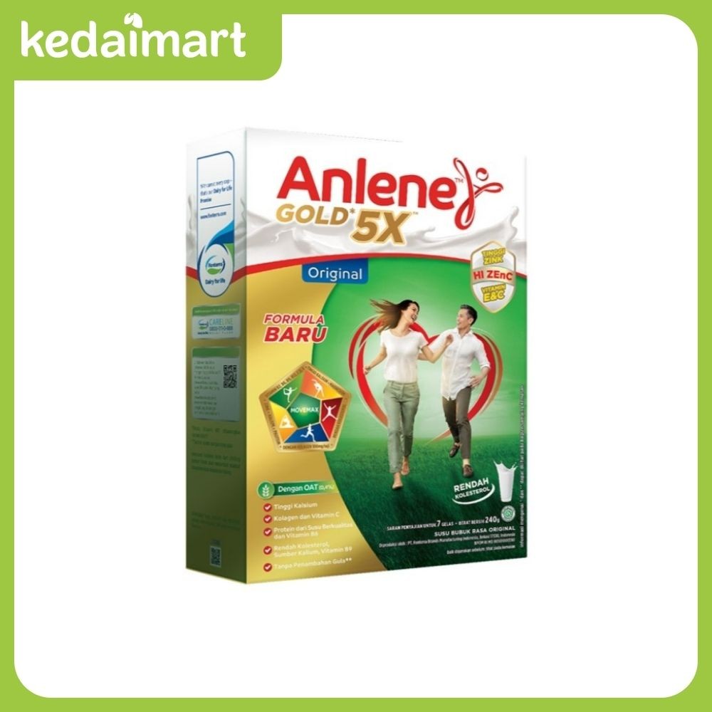 

Anlene Gold 5X Susu Bubuk Dewasa Original 240 Gram