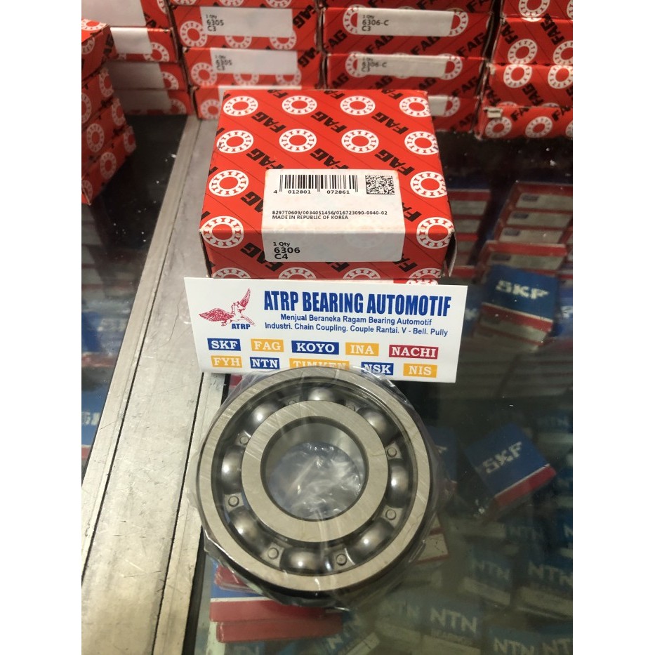 JUAL BALL BEARING 6306 C4 FAG ORIGINAL