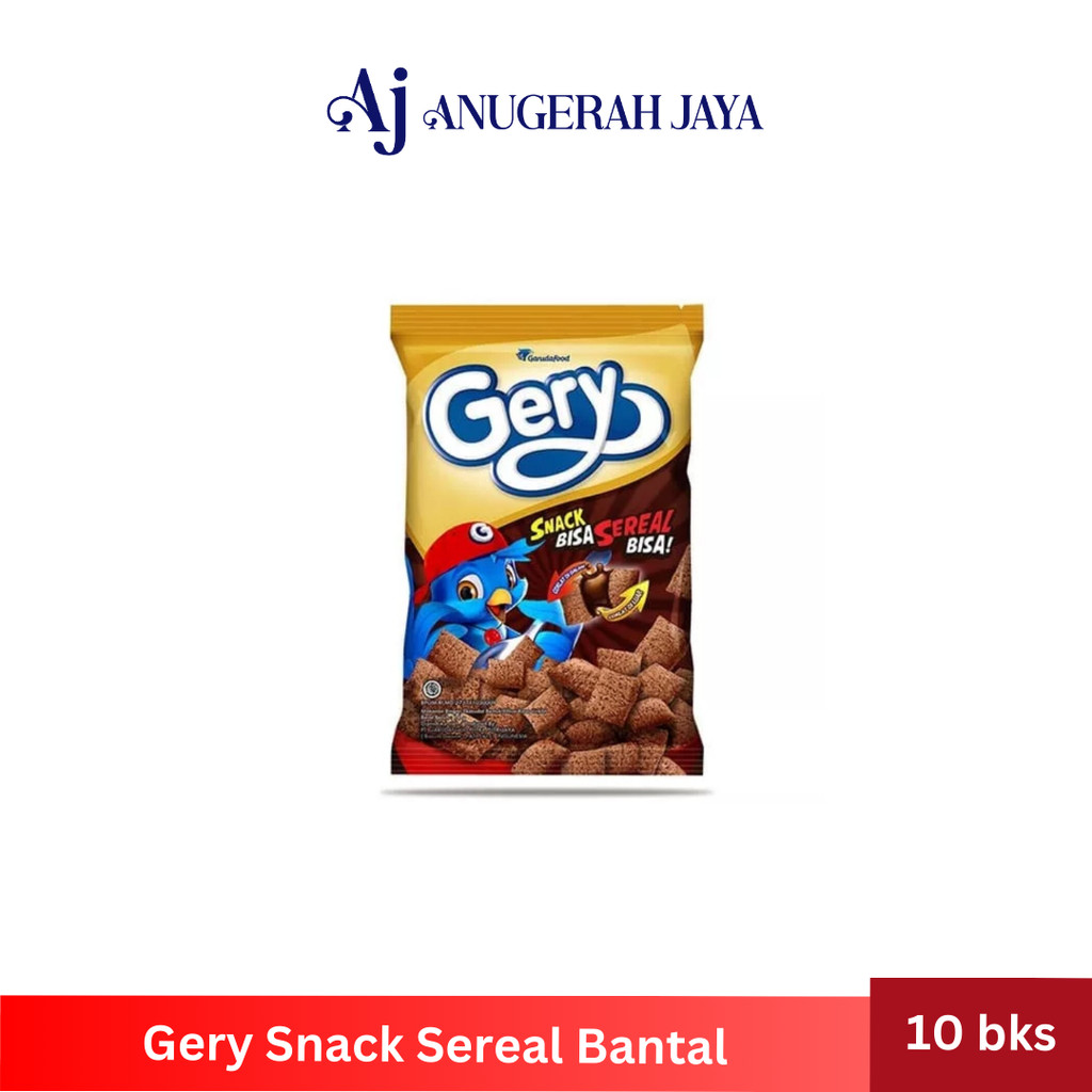 

Gery Snack Sereal bantal rasa cokelat (10 bks @ 13 gram)