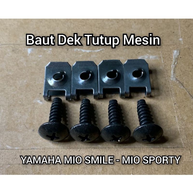 PROMO / Baut Set Cover Dek Tutup Mesin Yamaha Mio Sporty / Mio Smile