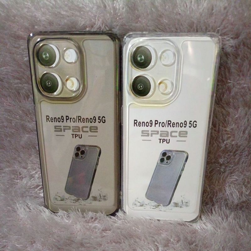 SoftCase Casing OPPO RENO 9 5G RENO 9 PRO Silikon Bening Trasparan Pelindung Belakang HP+Camera