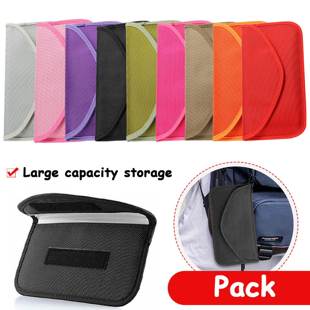 2Pcs Faraday Bag For Phones2 Pack Blocking Bag Faraday Pouch Cage Case Key Fob Protector Signal Bloc